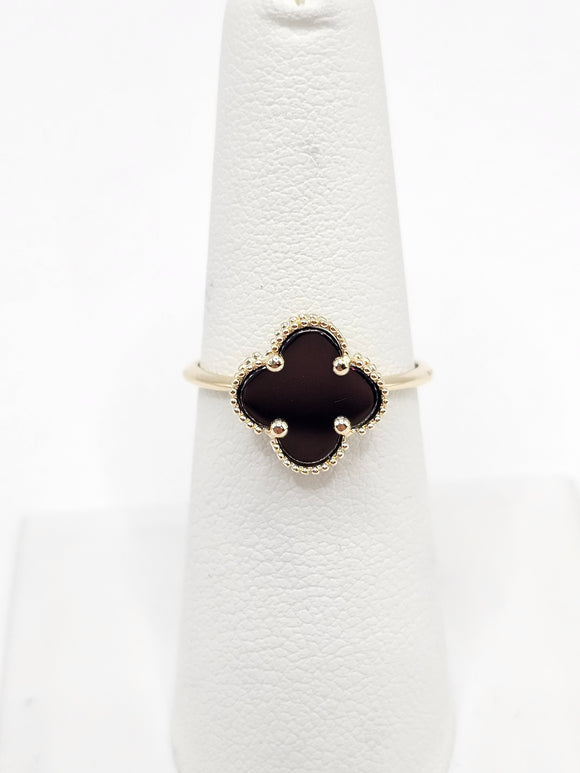 14K Gold Ring - Black Clover