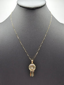 14k Gold Chain w/pendant - Dream Catcher