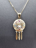 14k Gold Chain w/pendant - Dream Catcher