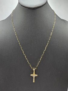 14k Gold Chain w/pendant - Jesus on Cross