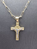 14k Gold Chain w/pendant - Jesus on Cross