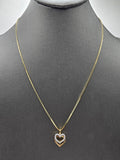 14k Gold Chain w/pendant - Heart