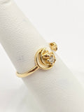 14K Gold Ring - Moon w/Bear & Star