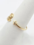 14K Gold Ring - Moon w/Bear & Star