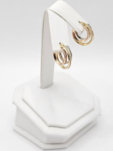 14K Gold Earrings - Huggie Hoops