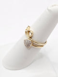 14K Gold Ring - Infinity w/Heart