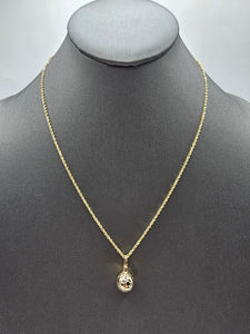 14k Gold Chain w/pendant - Ball