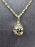 14k Gold Chain w/pendant - Ball