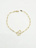 14k Gold Bracelet - Initial Letter S