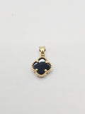 14k Gold pendant - Black Clover