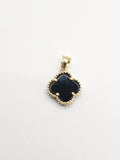 14k Gold pendant - Black Clover