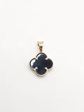 14k Gold pendant - Black Clover