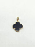 14k Gold pendant - Black Clover