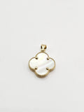 14k Gold pendant - White Clover