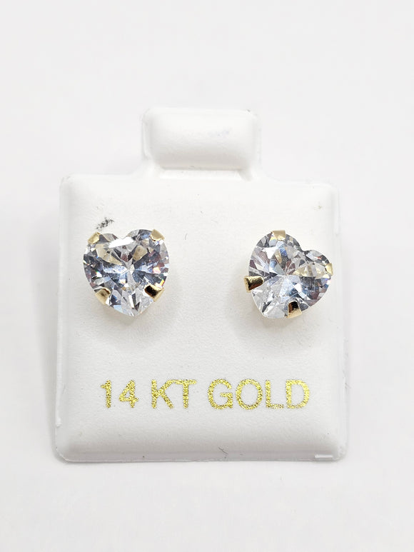 14K Gold Earrings - Heart