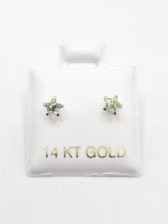 14K Gold Earrings - Star