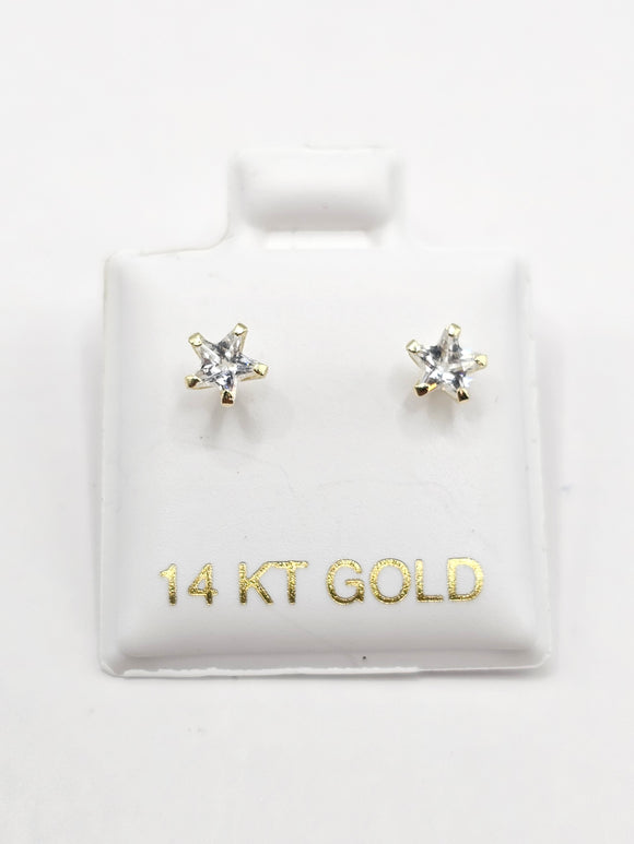 14K Gold Earrings - Star