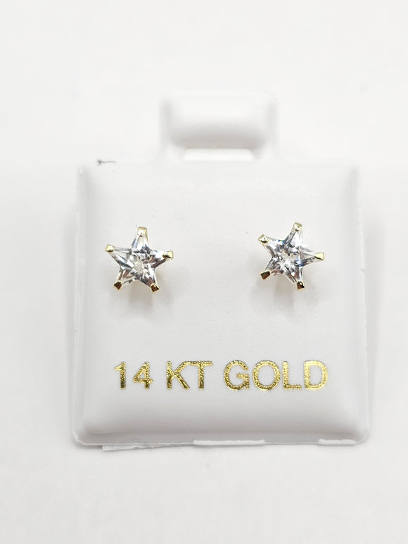 14K Gold Earrings - Star