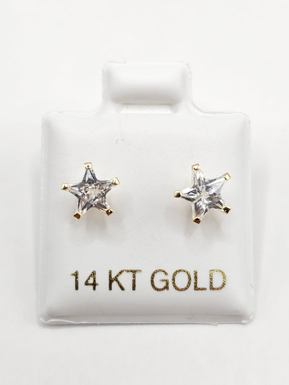 14K Gold Earrings - Star