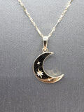 14k Gold Chain w/pendant - Moon