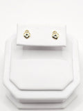 14K Gold Earrings - Heart Lock