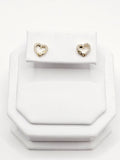 14K Gold Earrings - Heart w/infinity