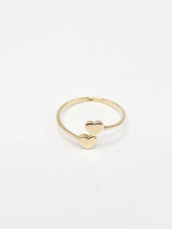 14K Gold Ring - Hearts