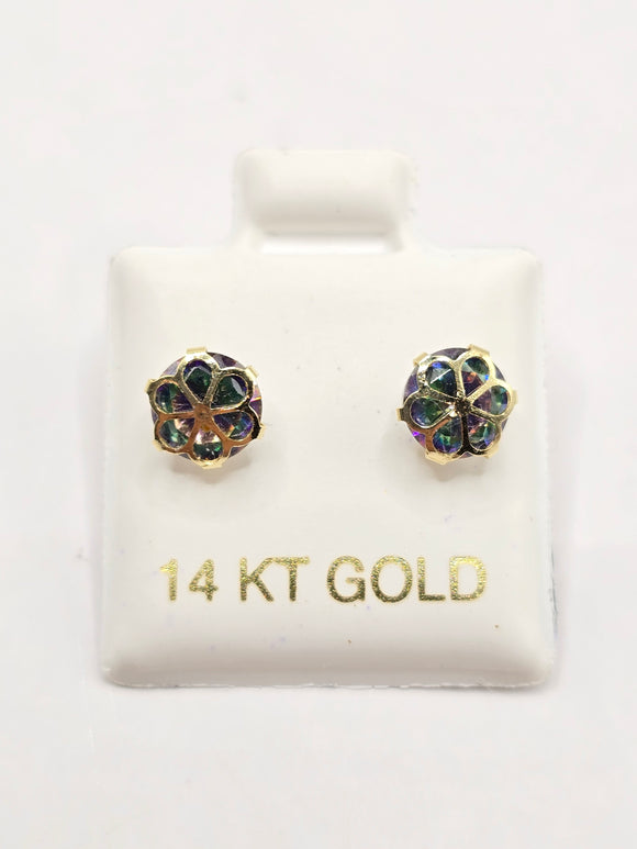 14K Gold Earrings - Flower