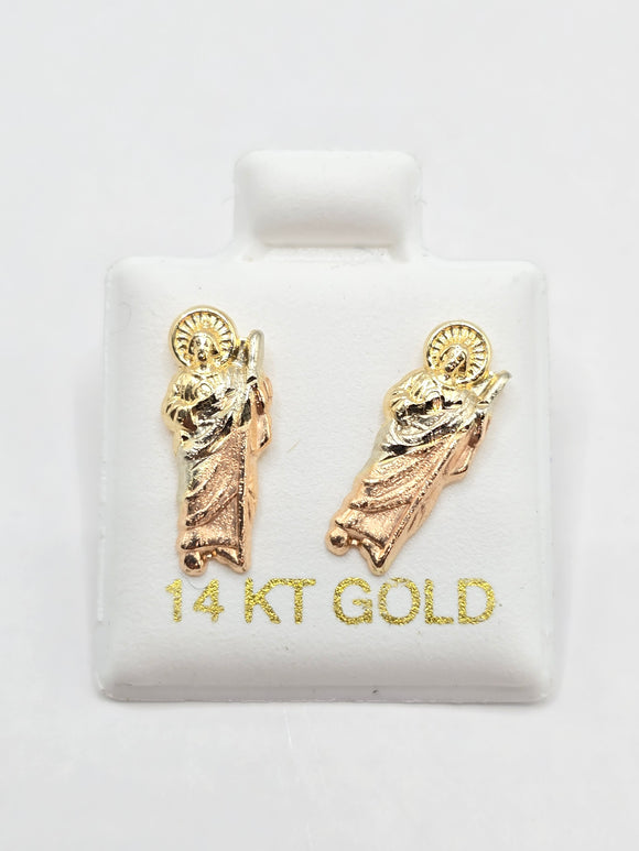 14K Gold Earrings - San Judas