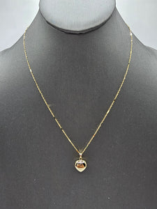 14k Gold Chain w/pendant - Heart