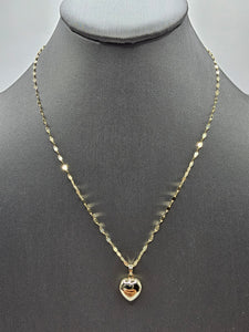 14k Gold Chain w/pendant - Heart