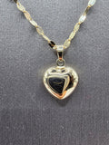 14k Gold Chain w/pendant - Heart