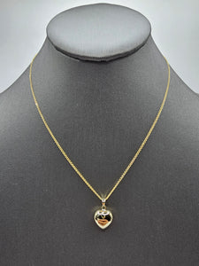 14k Gold Chain w/pendant - Heart