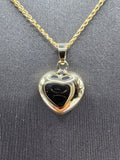 14k Gold Chain w/pendant - Heart