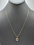 14k Gold Chain w/pendant - Heart