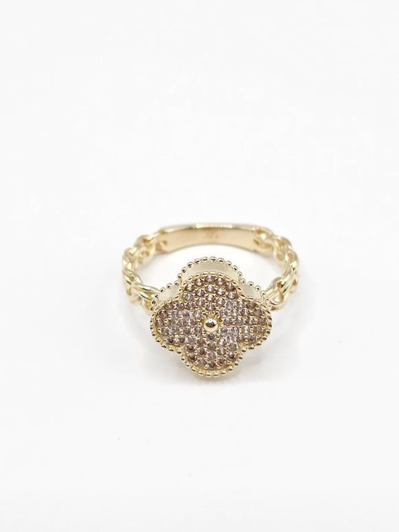 14K Gold Ring - Clover