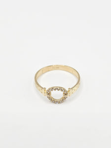 14K Gold Ring - Initial Letter "O"