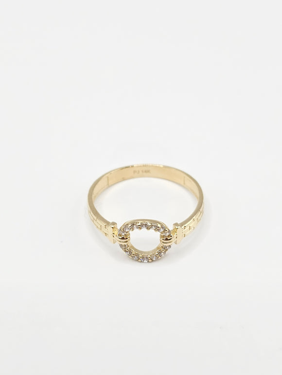 14K Gold Ring - Initial Letter 