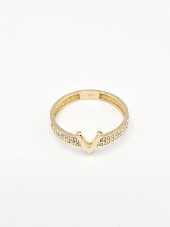 14K Gold Ring - v