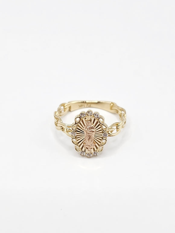 14K Gold Ring - Virgin Mary