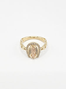 14K Gold Ring - Virgin Mary