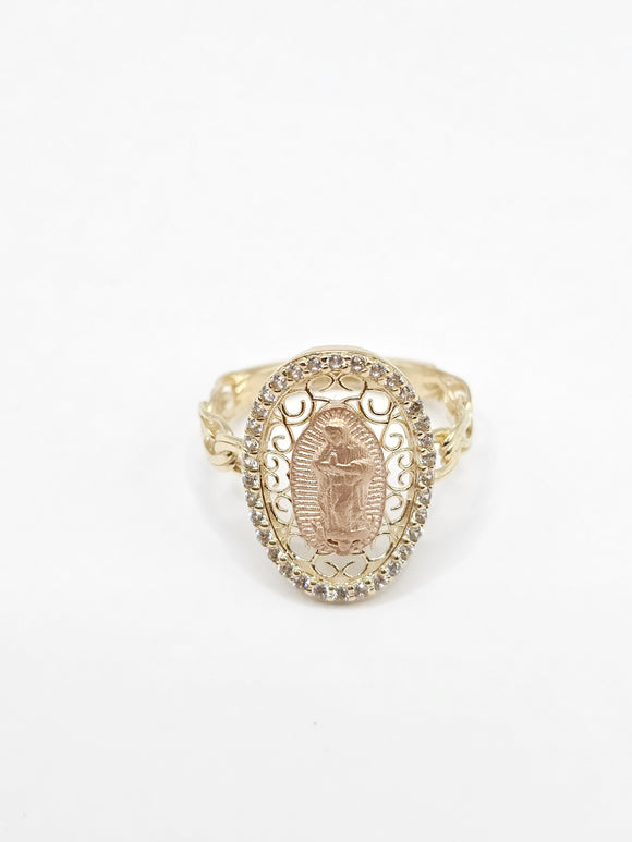 14K Gold Ring - Virgin Mary