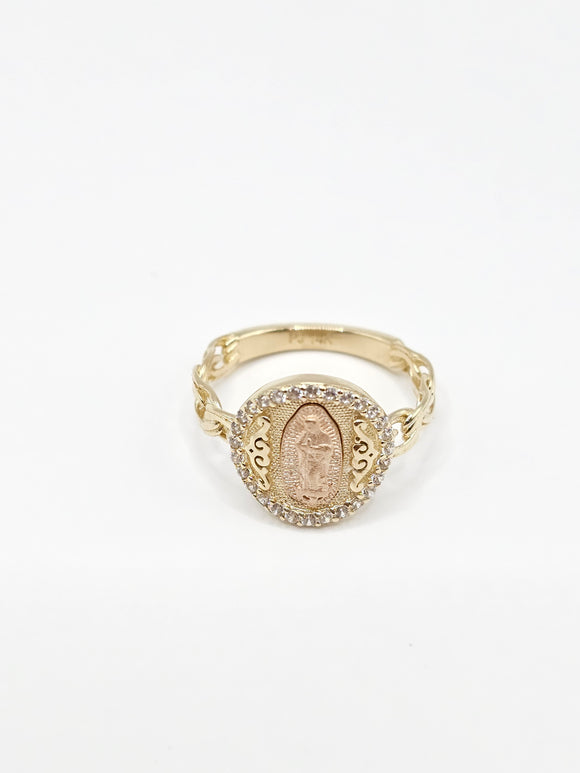 14K Gold Ring - Virgin Mary