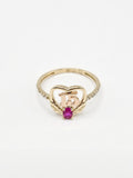 14K Gold Ring - Quince Heart