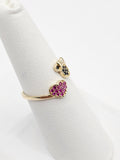 14K Gold Ring - Heart w/Mouse Ears