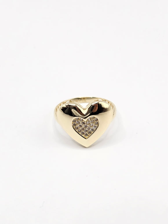 14K Gold Ring - Heart