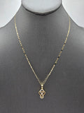 14k Gold Chain w/pendant - Heart w/Infinity