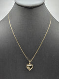 14k Gold Chain w/pendant - Heart