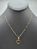 14k Gold Chain w/pendant - Heart