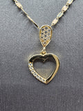 14k Gold Chain w/pendant - Heart